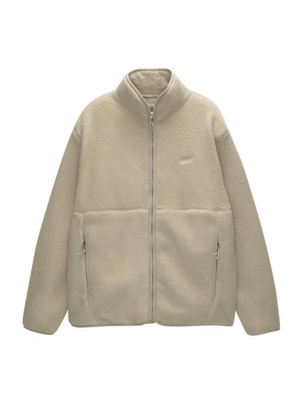 Pull&Bear Pull&Bear Flis jakna  ecru/prljavo bijela