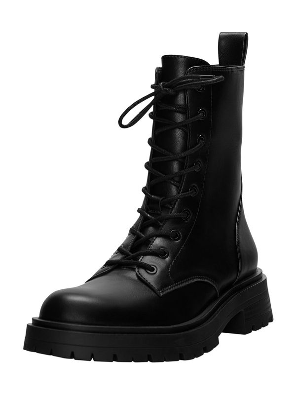 Pull&Bear Pull&Bear Gležnjače na vezanje  crna