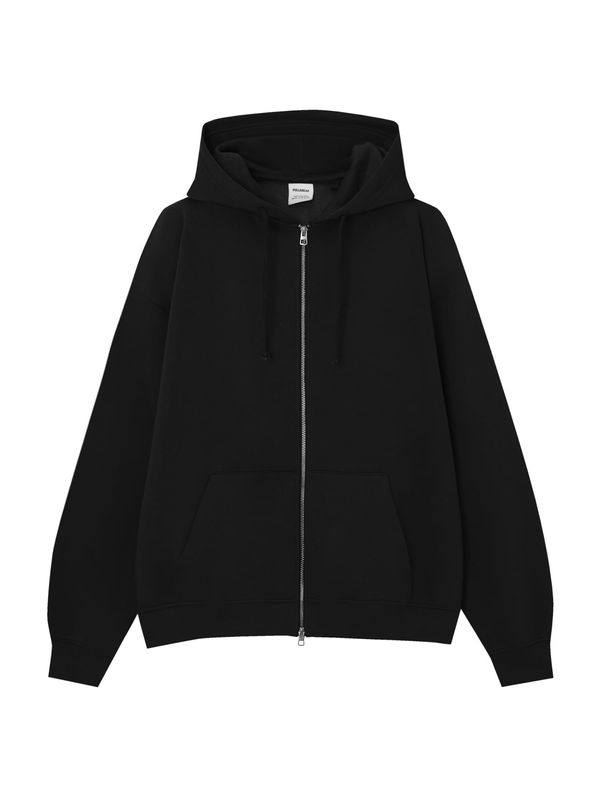 Pull&Bear Pull&Bear Gornji dio trenirke  crna