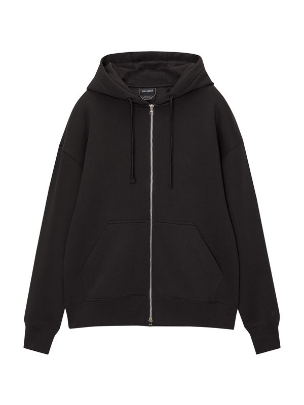 Pull&Bear Pull&Bear Gornji dio trenirke  crna