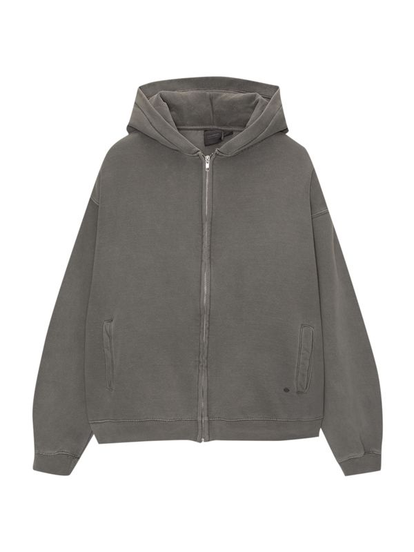 Pull&Bear Pull&Bear Gornji dio trenirke  grafit siva