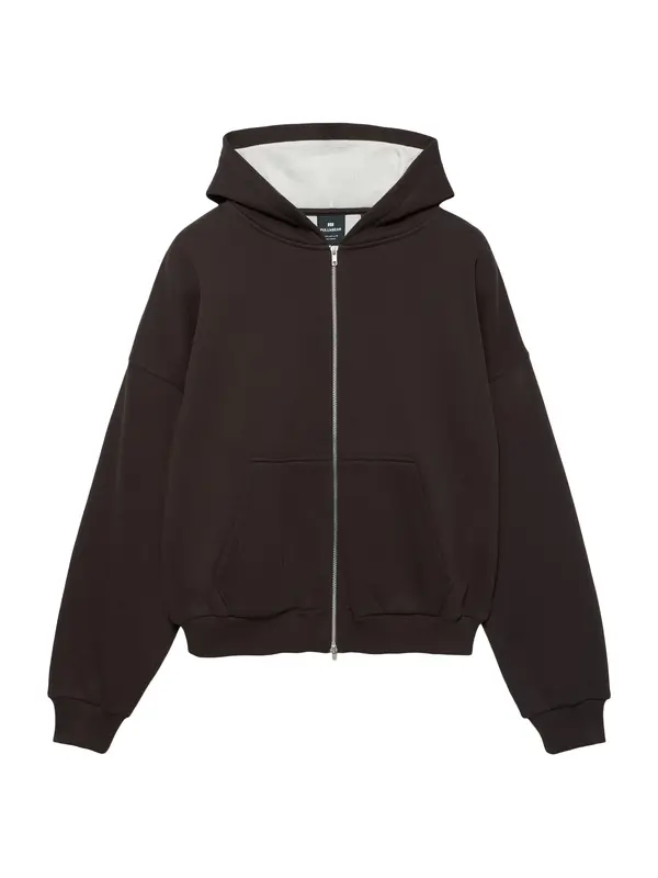 Pull&Bear Pull&Bear Gornji dio trenirke  smeđa / narančasta / crvena / bijela