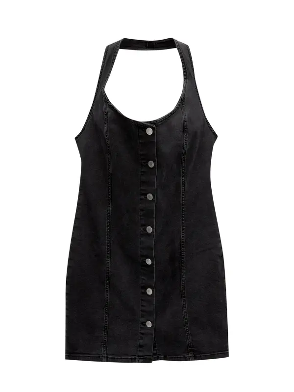 Pull&Bear Pull&Bear Haljina  crni traper