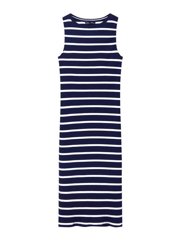 Pull&Bear Pull&Bear Haljina  mornarsko plava / bijela