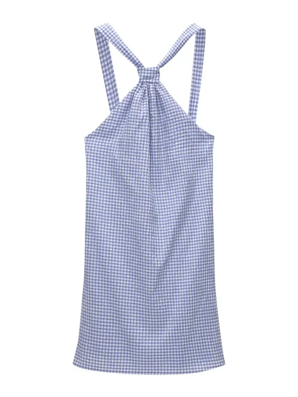 Pull&Bear Pull&Bear Haljina  plavi traper / pastelno plava / bijela