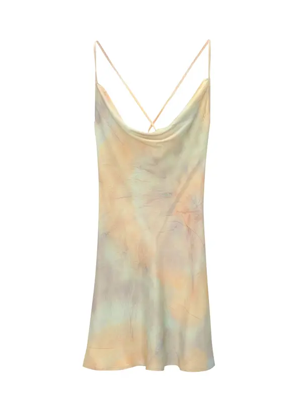 Pull&Bear Pull&Bear Haljina  šafran / limun žuta / menta / roza