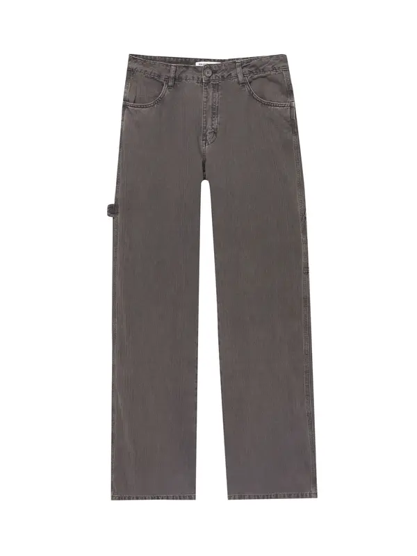 Pull&Bear Pull&Bear Hlače  grafit siva