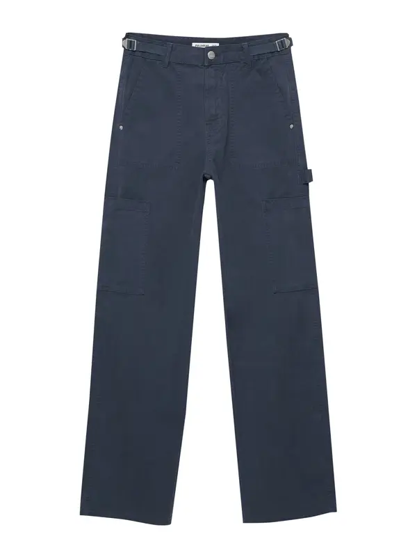 Pull&Bear Pull&Bear Hlače  mornarsko plava