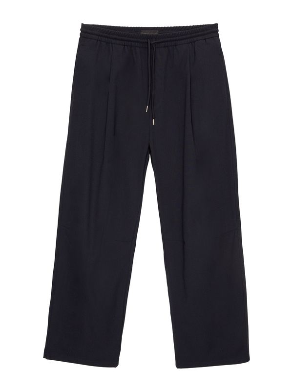 Pull&Bear Pull&Bear Hlače s naborima  tamno plava