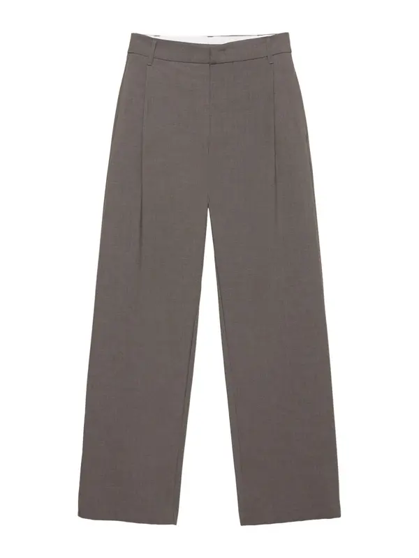 Pull&Bear Pull&Bear Hlače s naborima  taupe siva