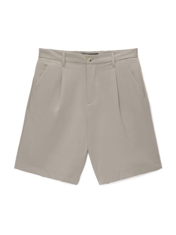 Pull&Bear Pull&Bear Hlače s naborima  taupe siva