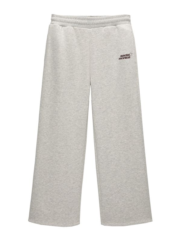 Pull&Bear Pull&Bear Hlače  siva melange / burgund