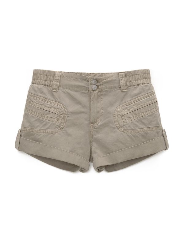 Pull&Bear Pull&Bear Hlače  tamno bež