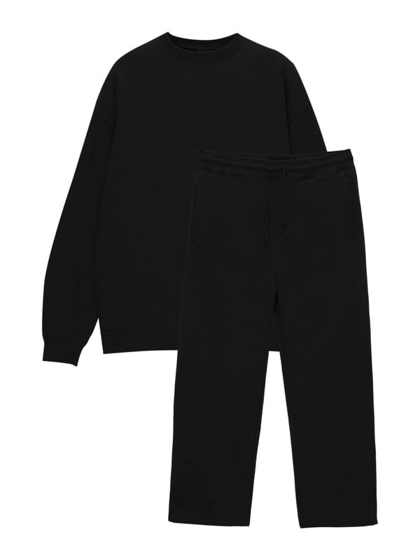 Pull&Bear Pull&Bear Jogging komplet  crna