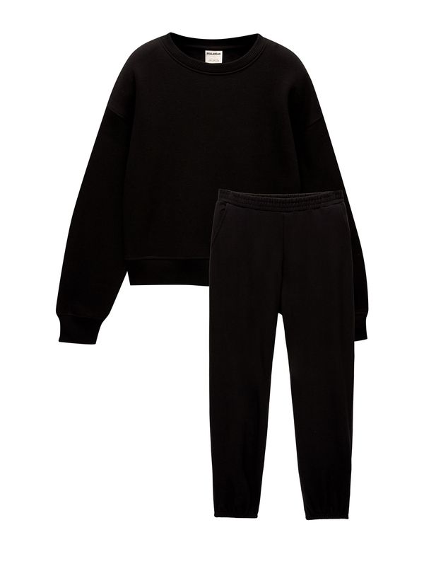 Pull&Bear Pull&Bear Jogging komplet  crna