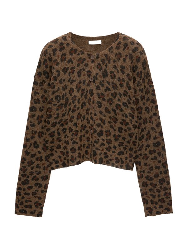 Pull&Bear Pull&Bear Kardigan  smeđa / čokolada / tamno smeđa