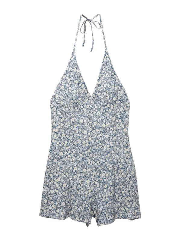 Pull&Bear Pull&Bear Kombinezon  plava / bijela