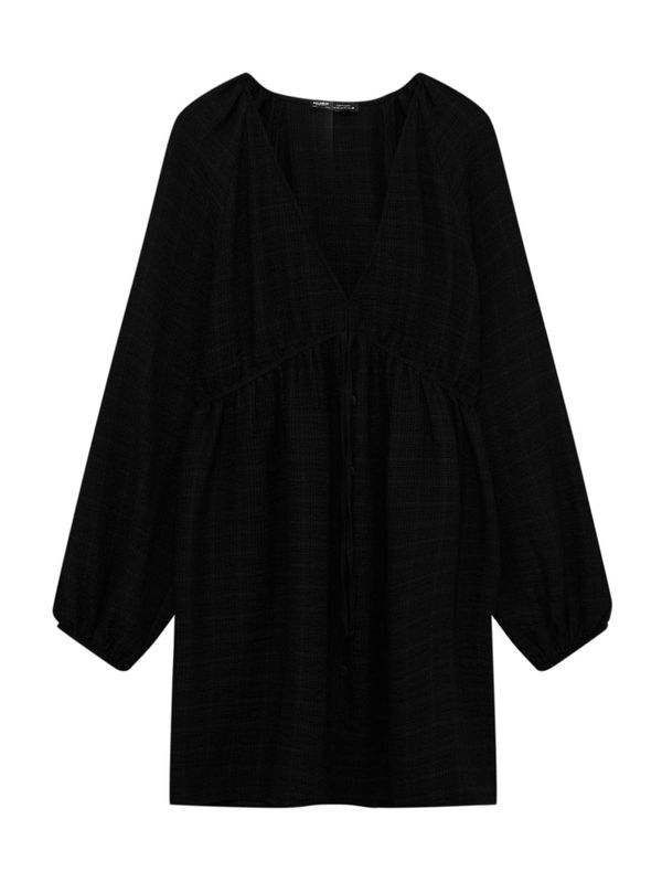 Pull&Bear Pull&Bear Košulja haljina  crna