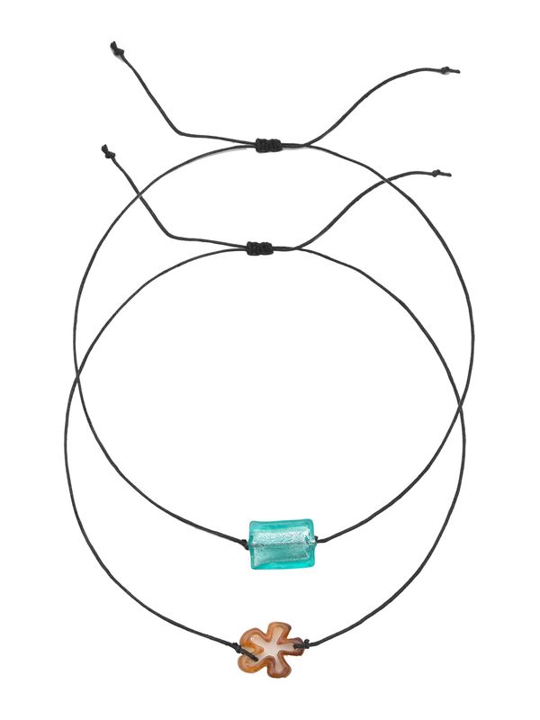 Pull&Bear Pull&Bear Lančić  tirkiz / smeđa / crna