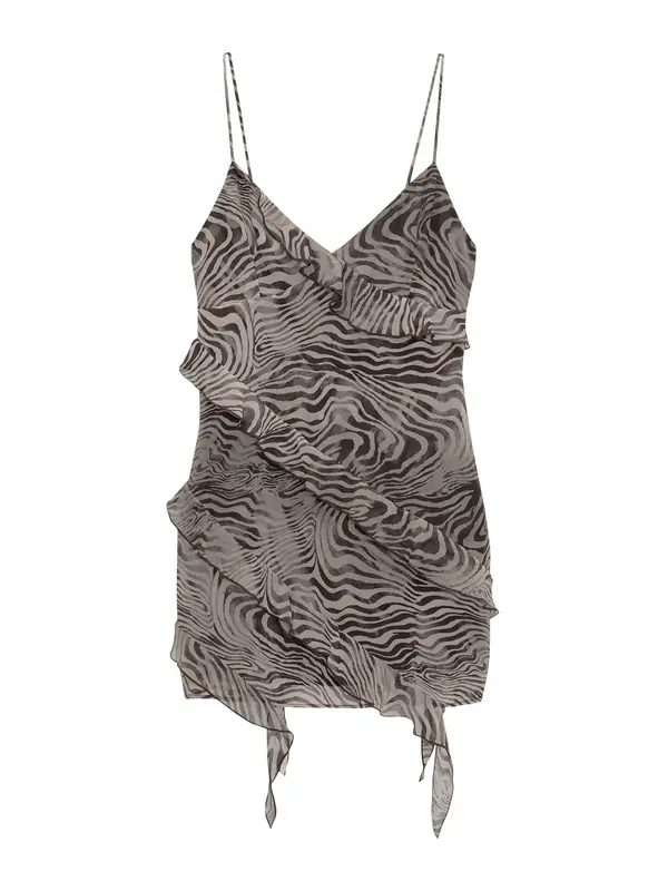 Pull&Bear Pull&Bear Ljetna haljina  cappuccino / crna