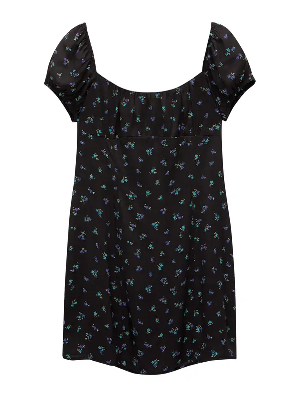 Pull&Bear Pull&Bear Ljetna haljina  plava / akvamarin / kaki / crna