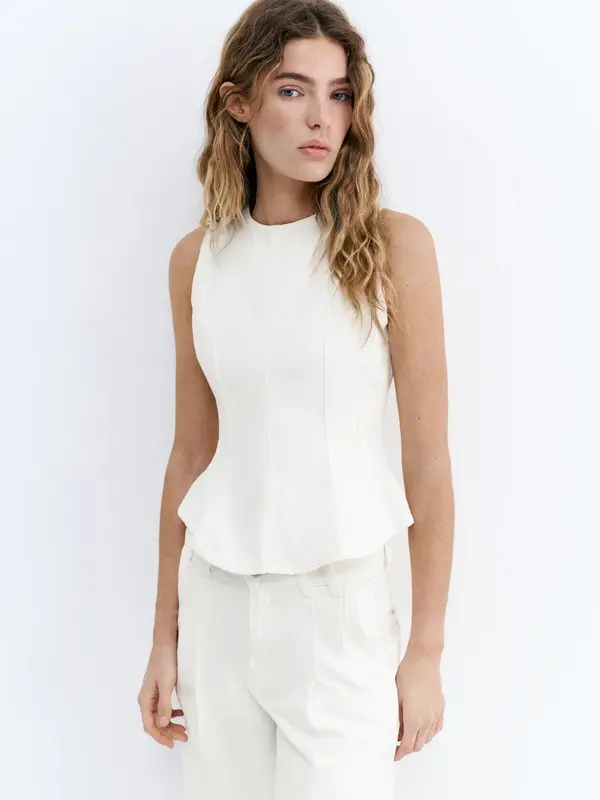 Pull&Bear Pull&Bear Majica  bijela