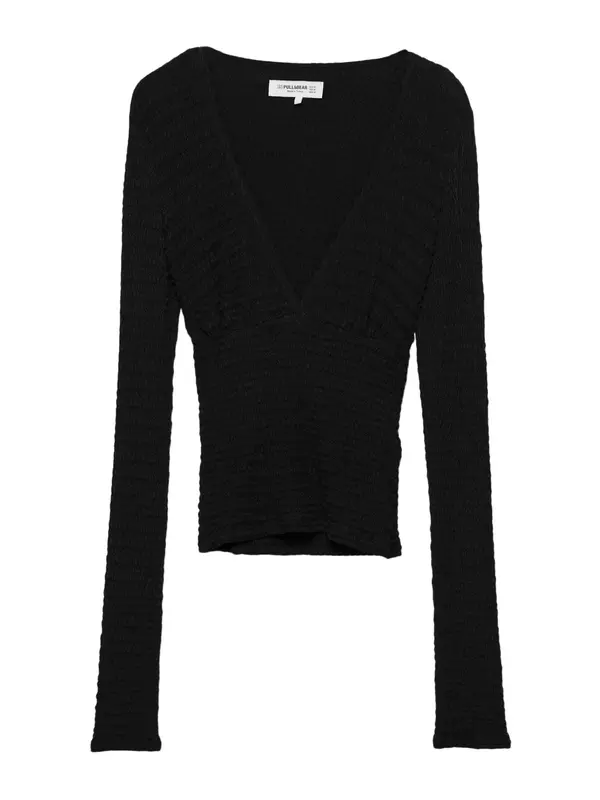 Pull&Bear Pull&Bear Majica  crna