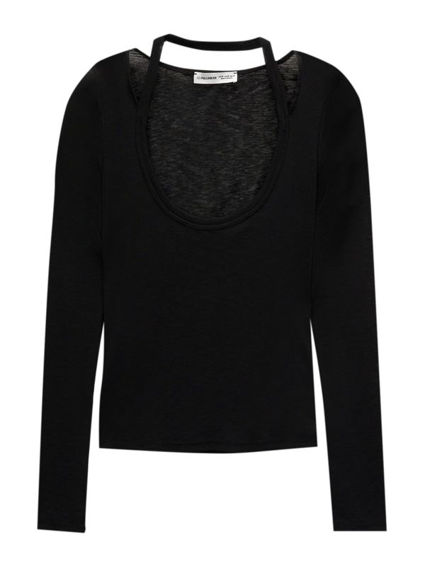 Pull&Bear Pull&Bear Majica  crna