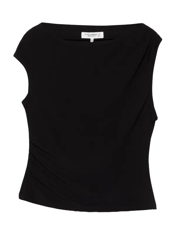 Pull&Bear Pull&Bear Majica  crna