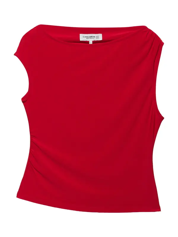 Pull&Bear Pull&Bear Majica  crvena