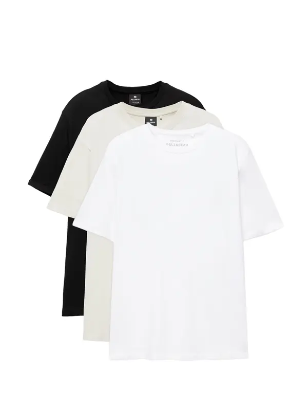 Pull&Bear Pull&Bear Majica  ecru/prljavo bijela / crna / bijela