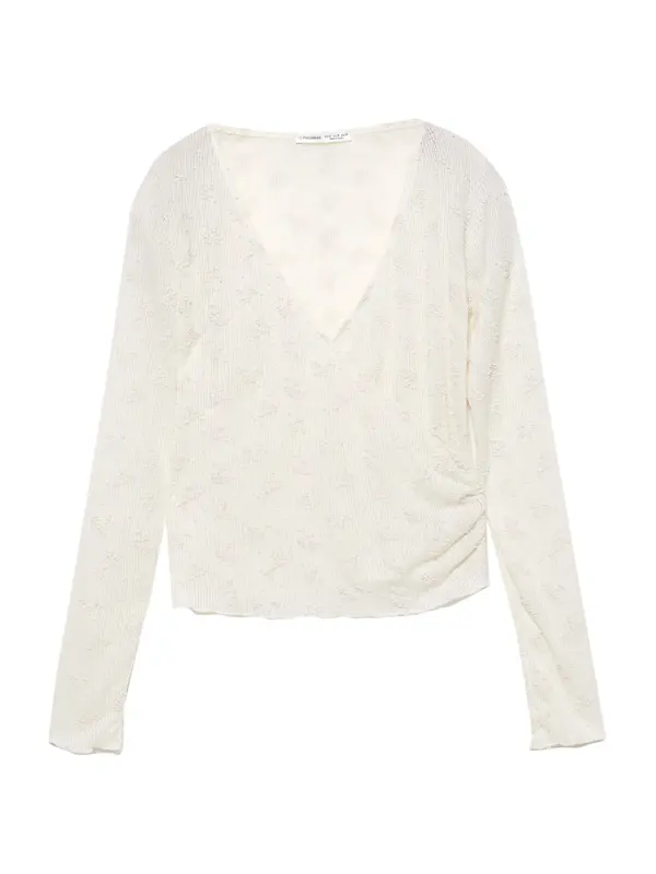 Pull&Bear Pull&Bear Majica  ecru/prljavo bijela