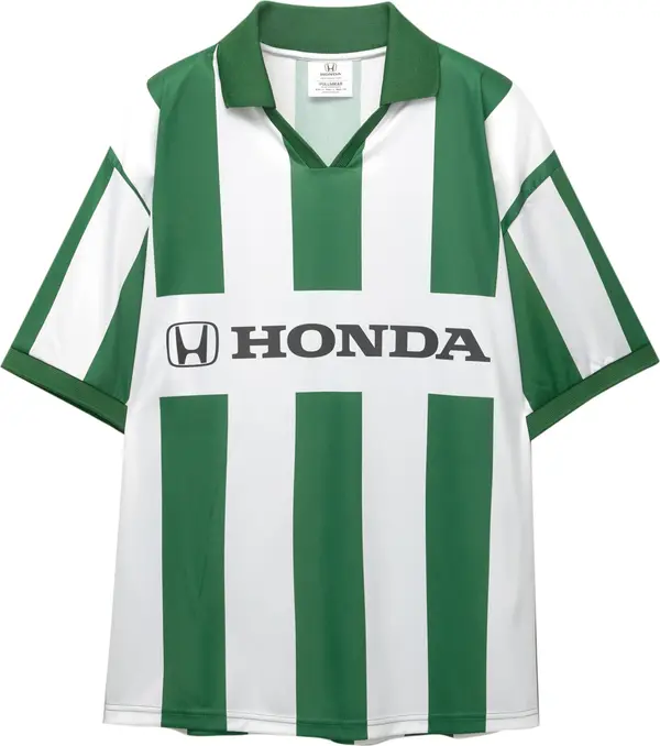 Pull&Bear Pull&Bear Majica 'HONDA'  zelena / crna / bijela