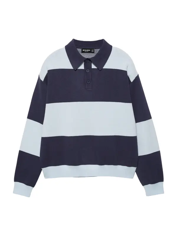 Pull&Bear Pull&Bear Majica  mornarsko plava / pastelno plava