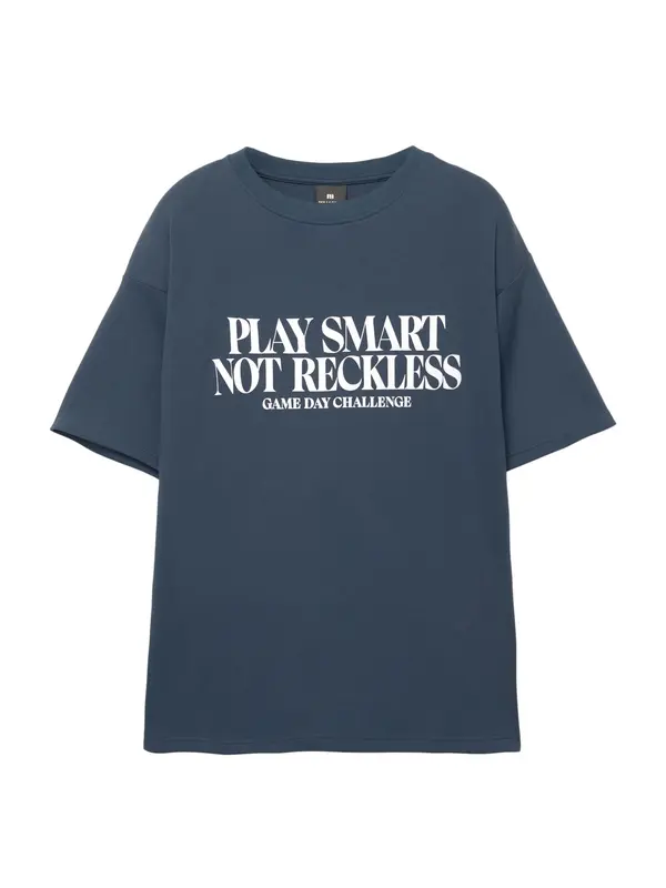 Pull&Bear Pull&Bear Majica  safirno plava / bijela