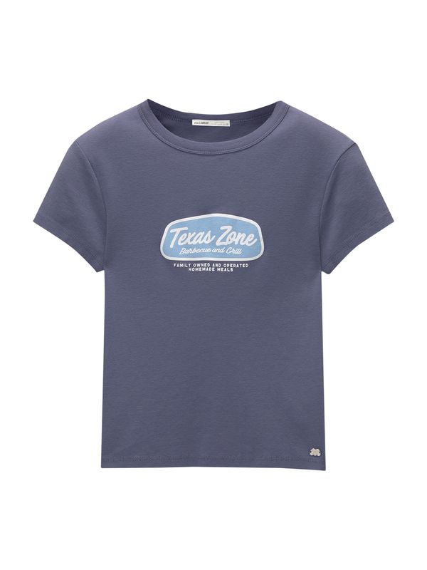 Pull&Bear Pull&Bear Majica  safirno plava / svijetloplava / bijela