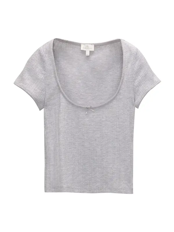 Pull&Bear Pull&Bear Majica  siva melange