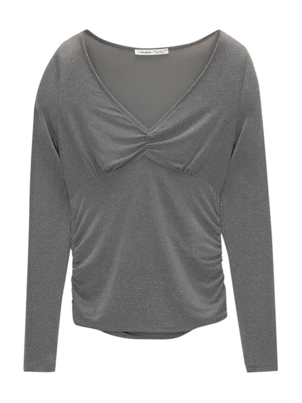 Pull&Bear Pull&Bear Majica  sivkasto plava