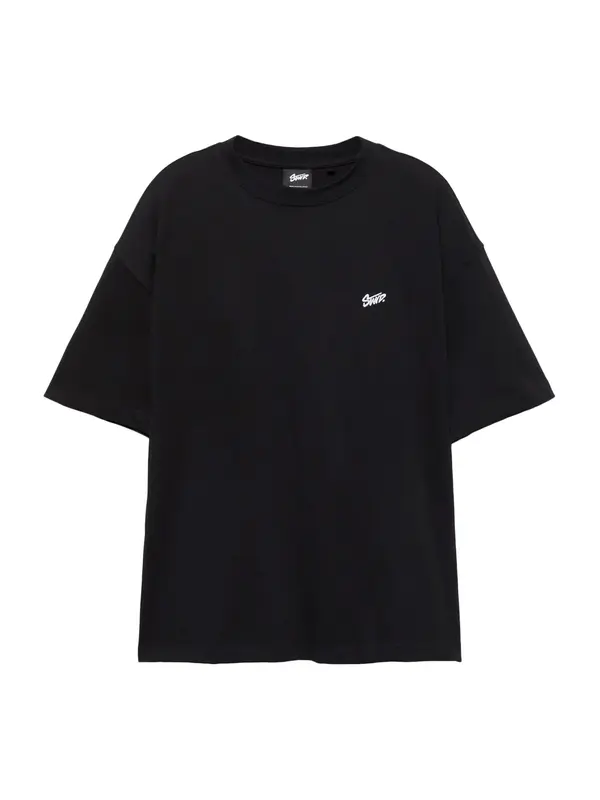 Pull&Bear Pull&Bear Majica 'STWD'  crna / bijela