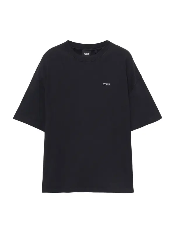 Pull&Bear Pull&Bear Majica 'STWD DIVISION'  crna / bijela
