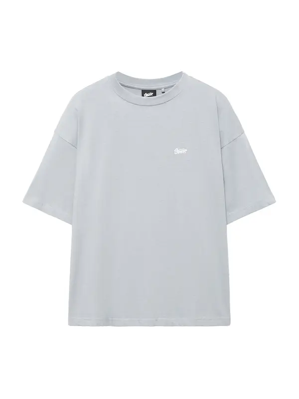 Pull&Bear Pull&Bear Majica 'STWD'  golublje plava / bijela