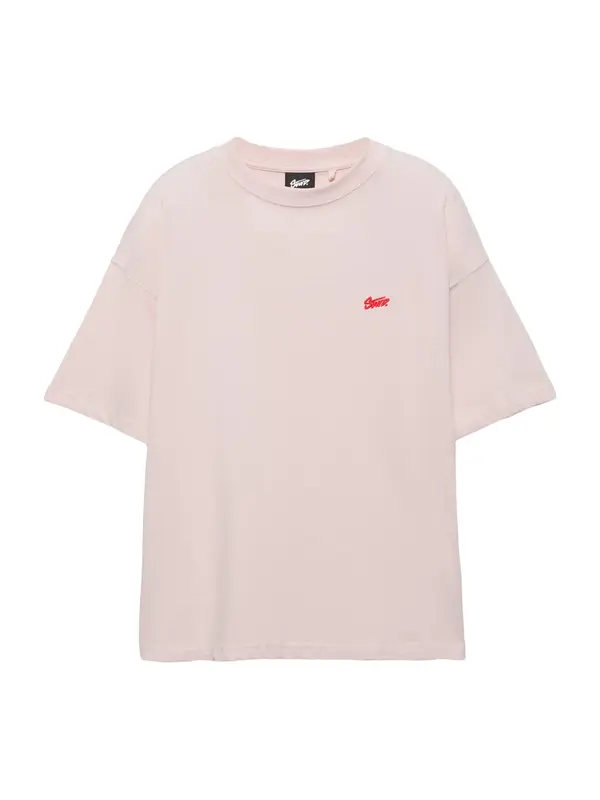 Pull&Bear Pull&Bear Majica 'STWD'  roza / crvena