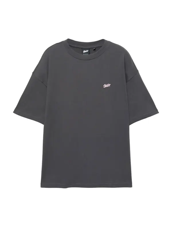 Pull&Bear Pull&Bear Majica 'STWD'  siva / svijetloroza