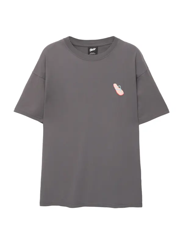 Pull&Bear Pull&Bear Majica 'STWD SUMMER TENSION  04 FLIP FLO'  nebesko plava / bazalt siva / rosé / klasično crvena