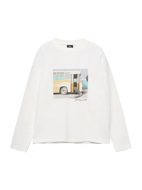 Pull&Bear Pull&Bear Majica  svijetloplava / svijetlosiva / narančasta / bijela