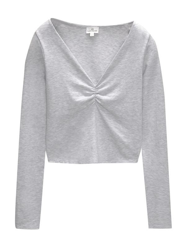 Pull&Bear Pull&Bear Majica  svijetlosiva