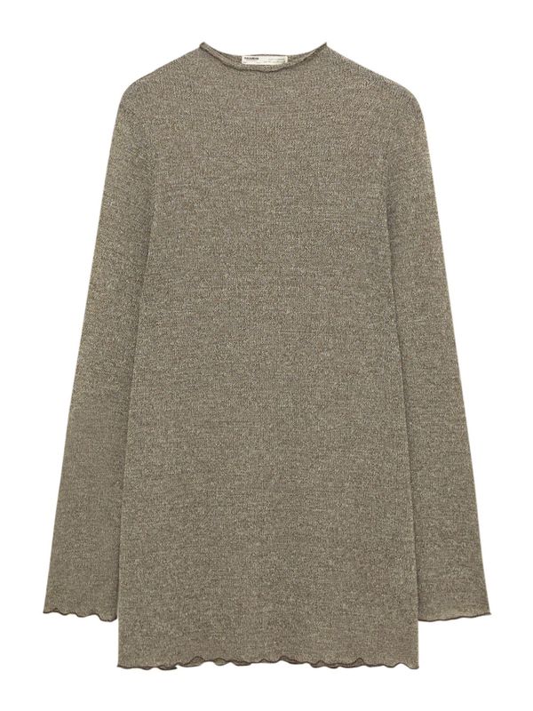 Pull&Bear Pull&Bear Majica  tamno bež