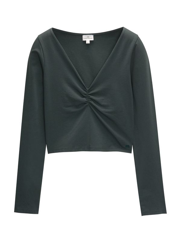 Pull&Bear Pull&Bear Majica  tamno zelena