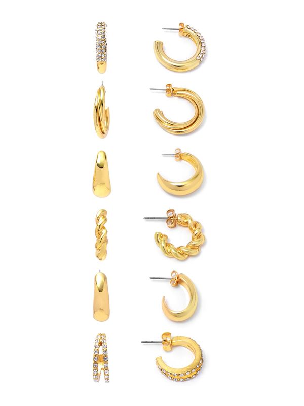 Pull&Bear Pull&Bear Naušnice  zlatna / prozirna