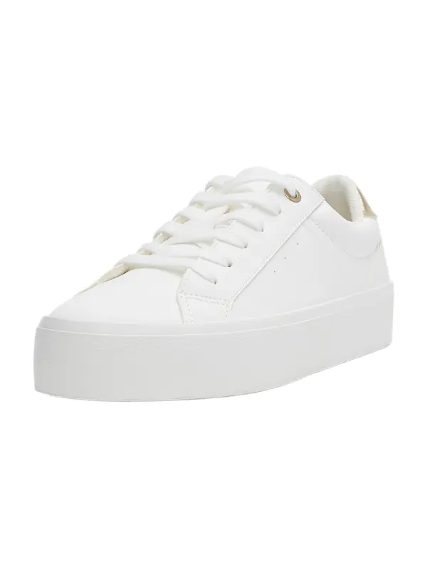 Pull&Bear Pull&Bear Niske tenisice  zlatna / bijela